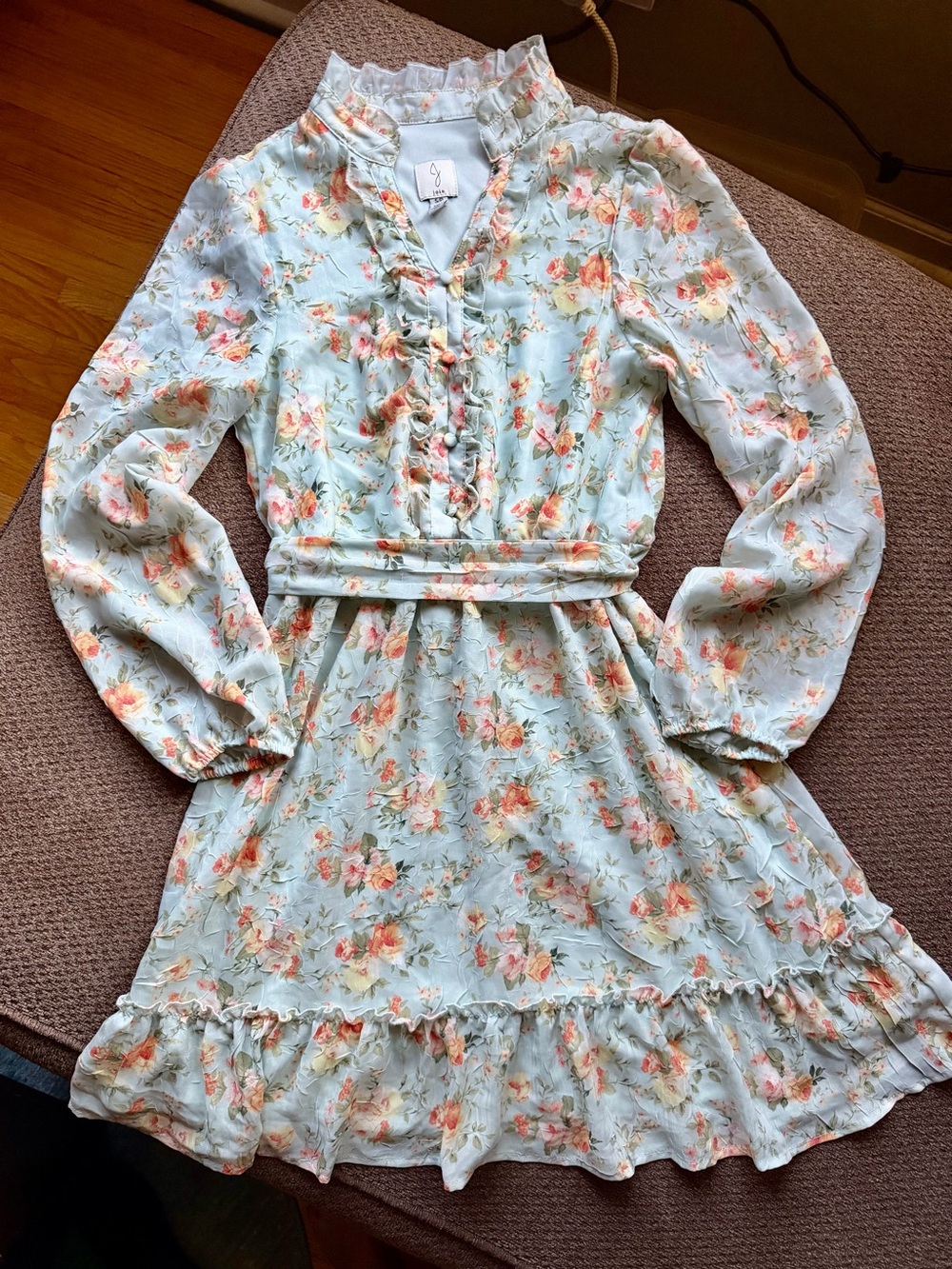 Joie Boho Floral Mini Dress | Garden Party Cottagecore | Small